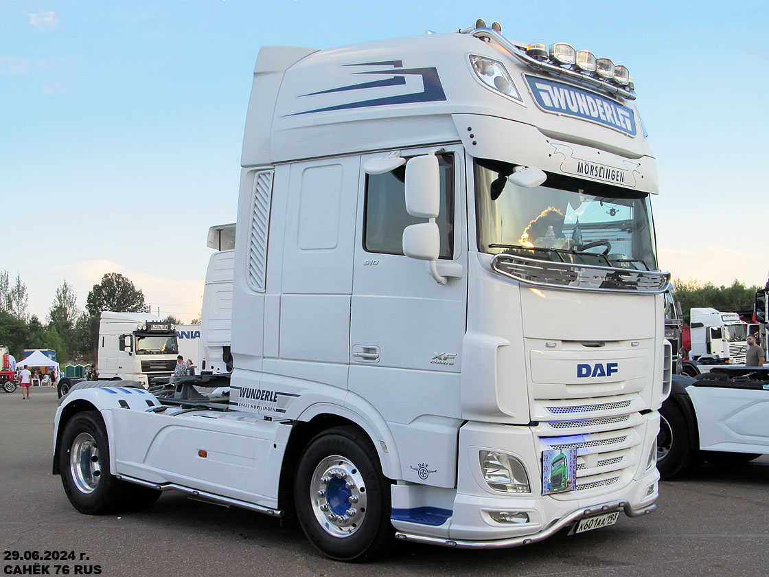 Краснодарский край, № К 601 АА 193 — DAF XF Euro6 FT; Московская область — Фестиваль TruckDay 2024