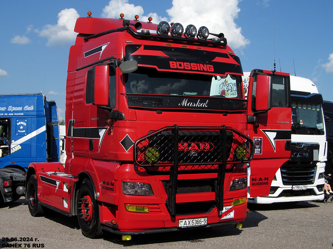 Минская область, № АХ 5366-5 — MAN TGX ('2007) 18.400; Московская область — Фестиваль TruckDay 2024