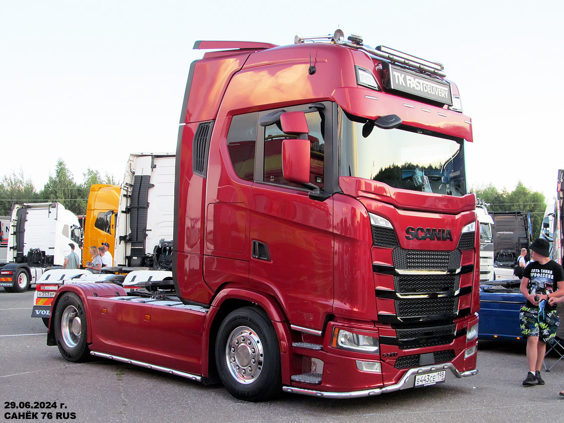 Санкт-Петербург, № В 443 СЕ 198 — Scania ('2016) S500; Московская область — Фестиваль TruckDay 2024