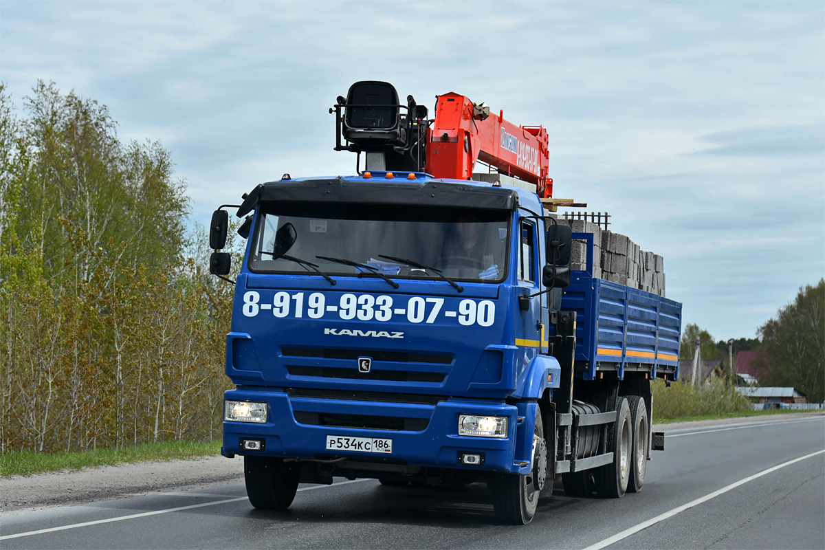 Тюменская область, № Р 534 КС 186 — КамАЗ-65117-A5(48)