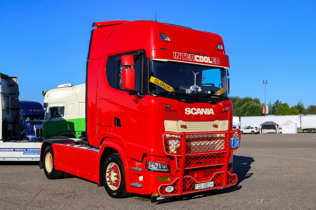 Гродненская область, № ОО 0001-4 — Scania ('2016) S450; Московская область — Фестиваль TruckDay 2024