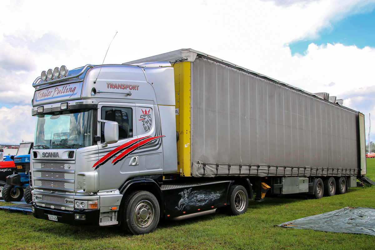 Финляндия, № JLO-43 — Scania ('1996) R164L; Финляндия — Power Truck Show 2019
