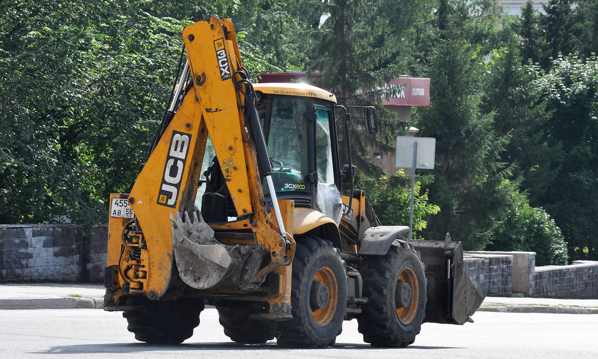 Омская область, № 4554 АВ 55 — JCB 3CX