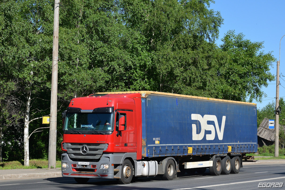 Архангельская область, № О 602 НМ 29 — Mercedes-Benz Actros '09 1844 [Z9M]
