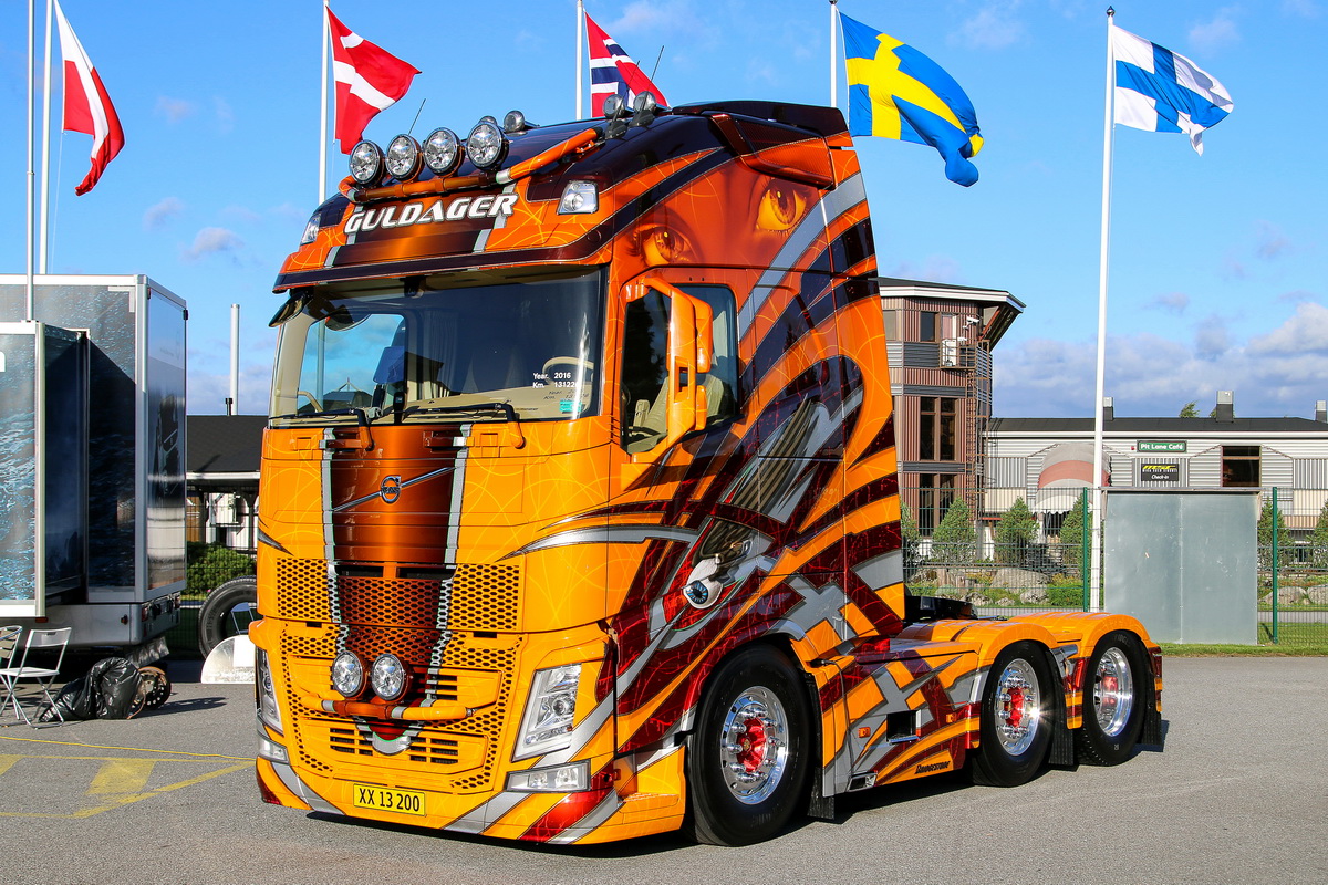 Дания, № XX 13 200 — Volvo ('2012) FH.540; Финляндия — Power Truck Show 2018