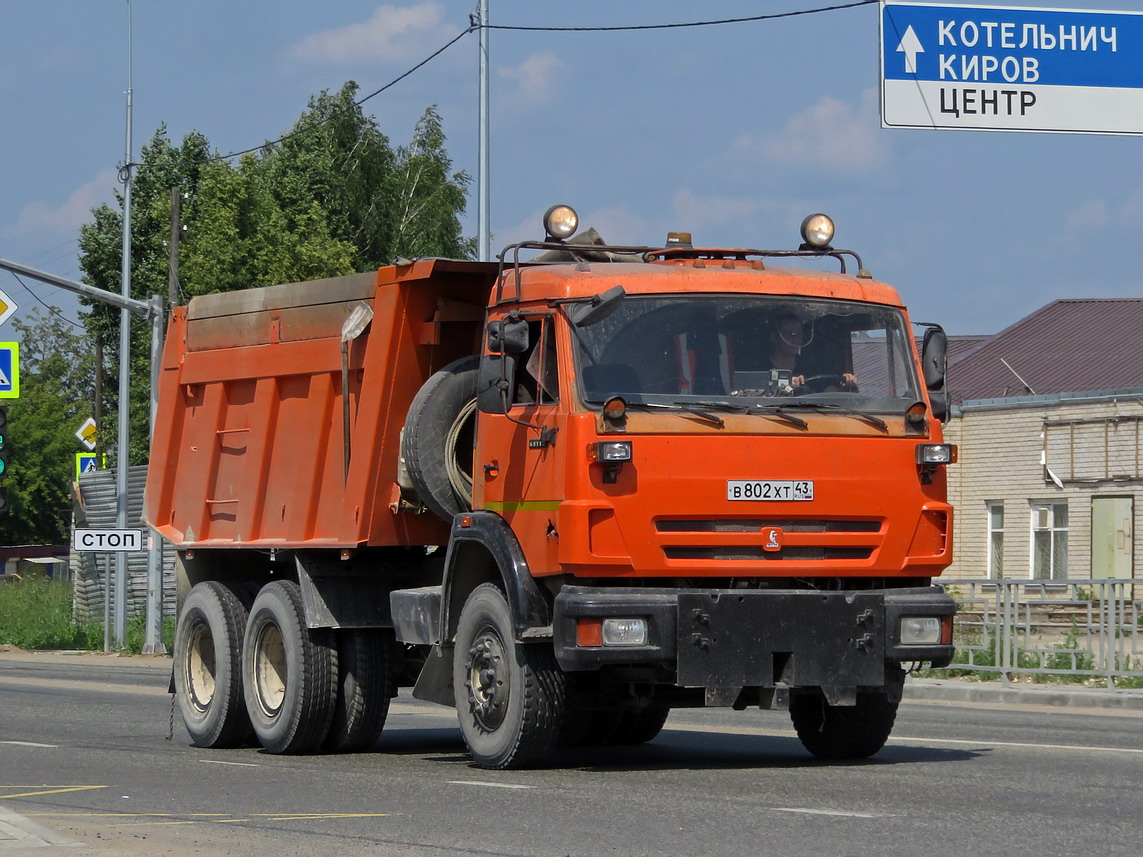 Кировская область, № В 802 ХТ 43 — КамАЗ-65115-D3(97)