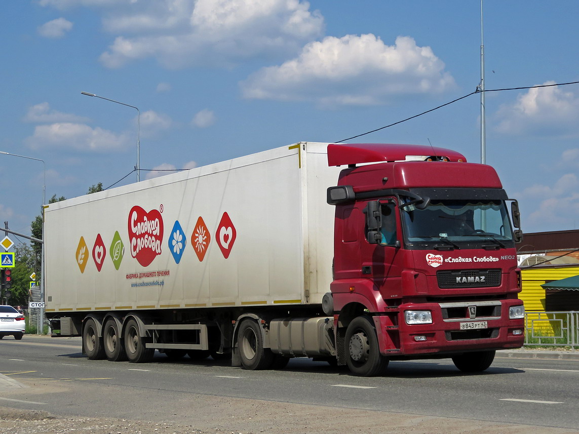 Кировская область, № В 843 РТ 43 — КамАЗ-5490-S5(87)