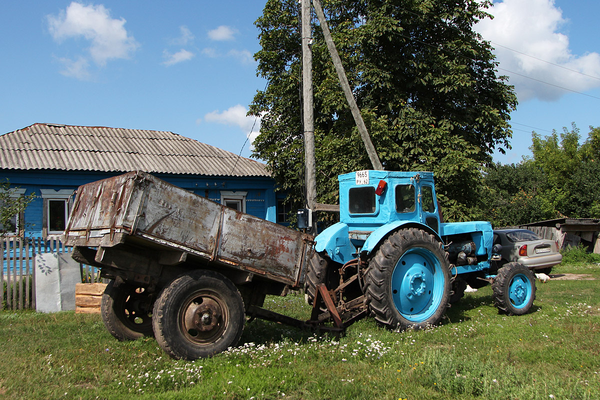 Рязанская область, № 9665 РУ 62 — Т-40АМ; Рязанская область — Прицепы без номеров