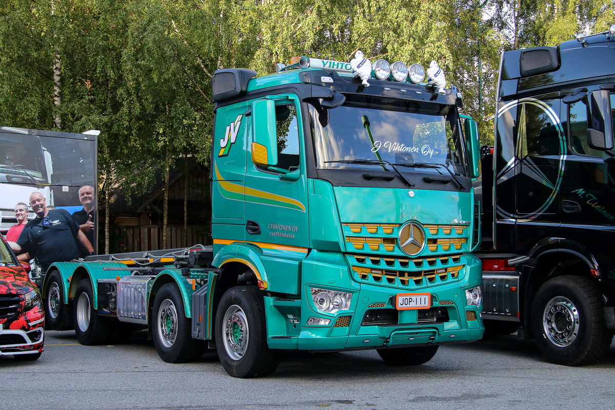 Финляндия, № JOP-111 — Mercedes-Benz Arocs (общ.м); Финляндия — Power Truck Show 2018