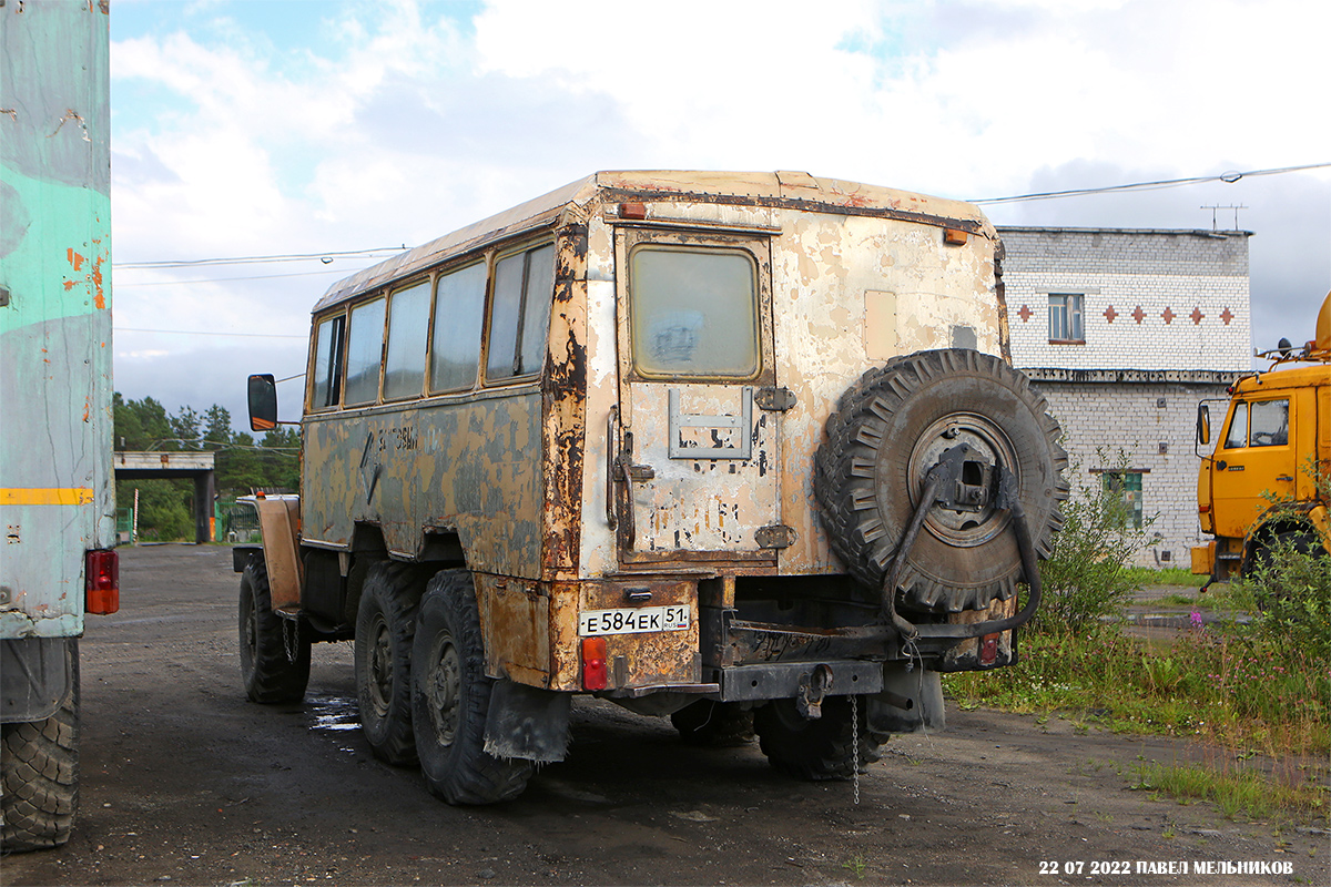 Мурманская область, № Е 584 ЕК 51 — Урал-375 (общая модель)
