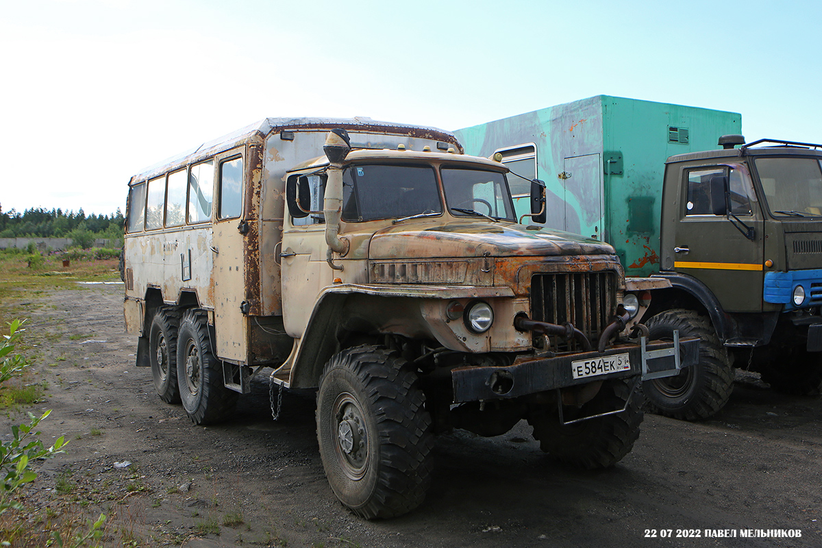 Мурманская область, № Е 584 ЕК 51 — Урал-375 (общая модель)