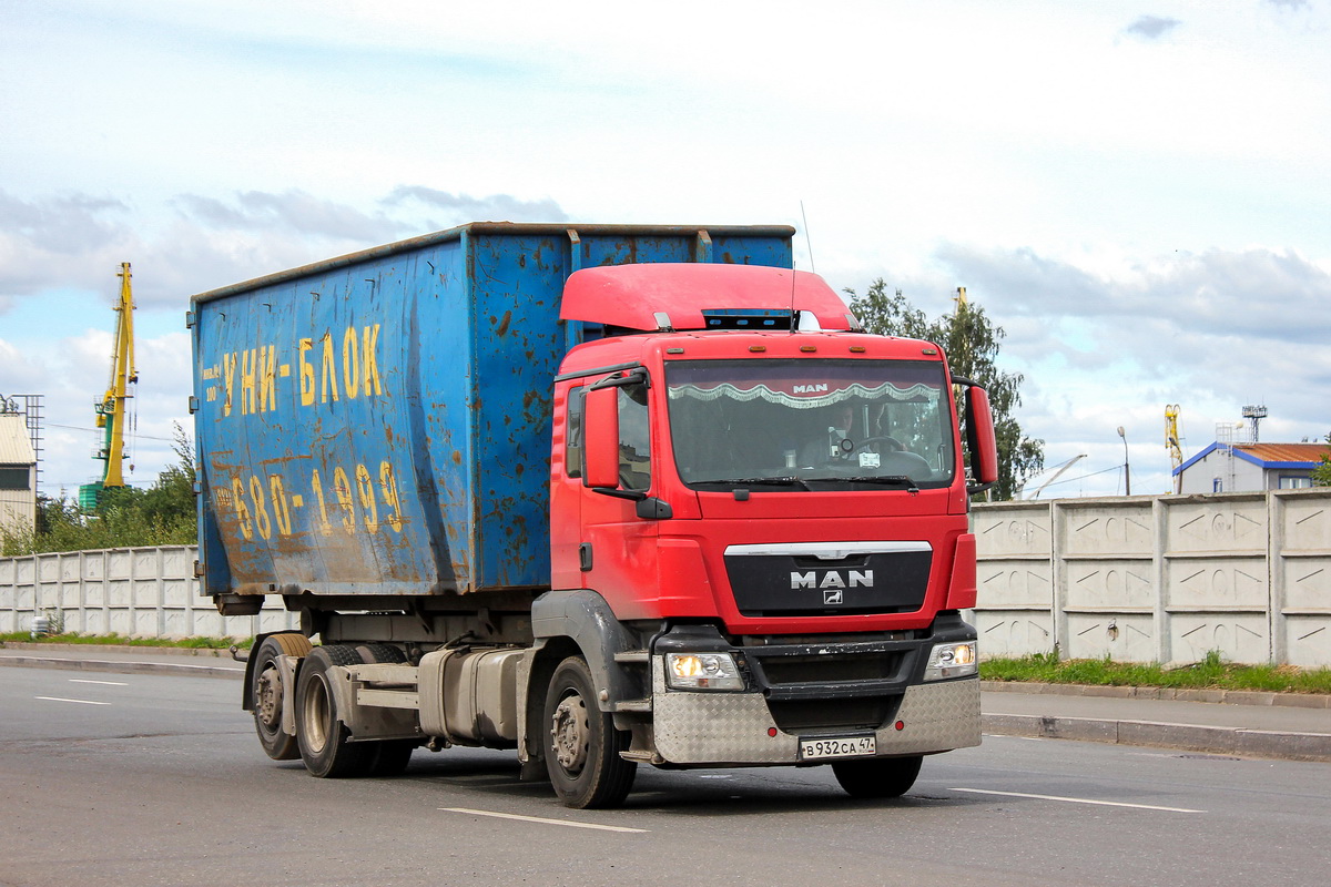 Ленинградская область, № В 932 СА 47 — MAN TGS (общая модель)