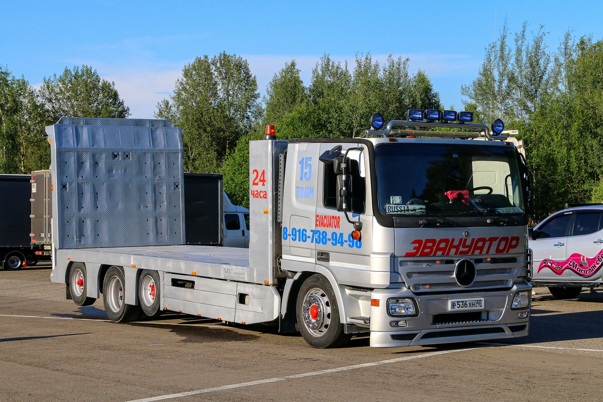 Калужская область, № Р 536 ХН 40 — Mercedes-Benz Actros ('2003) 1836; Московская область — Фестиваль TruckDay 2024