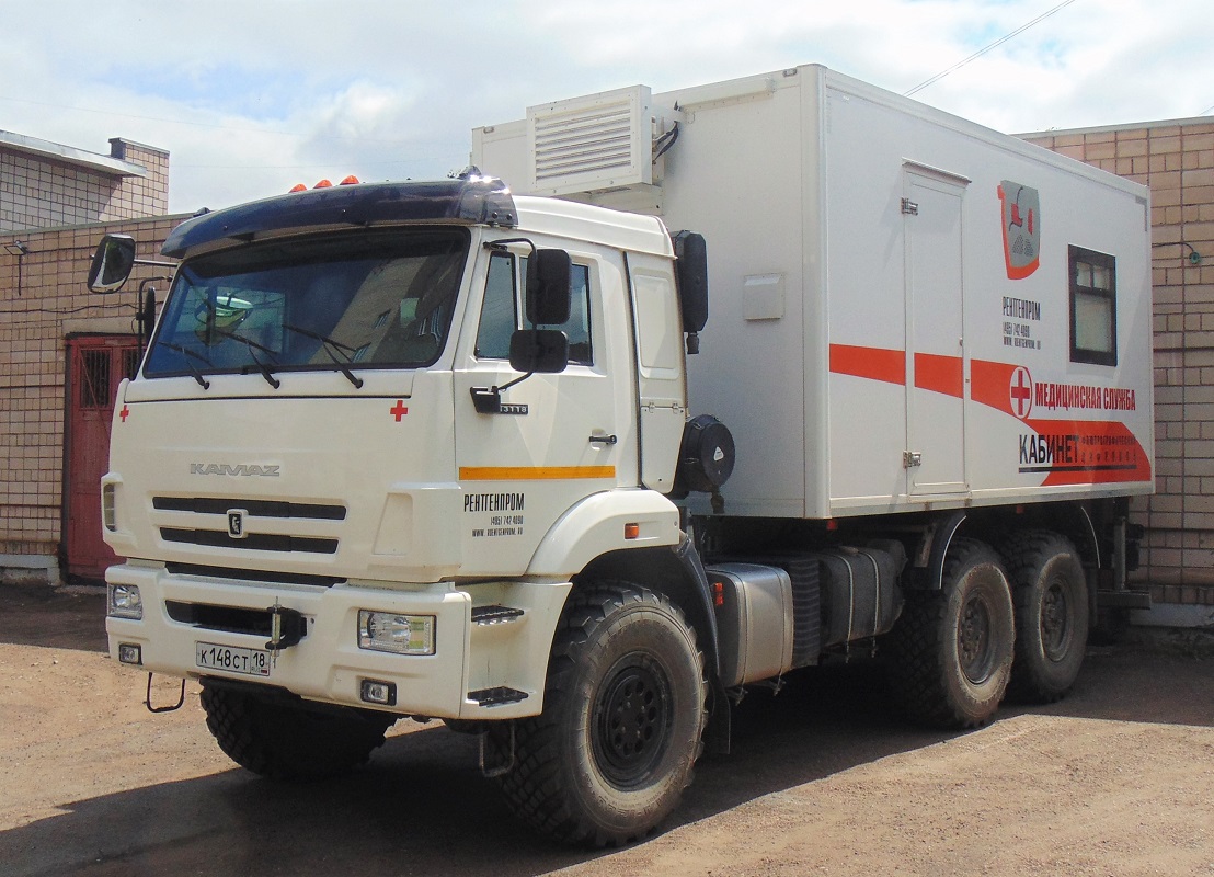 Удмуртия, № К 148 СТ 18 — КамАЗ-43118-50