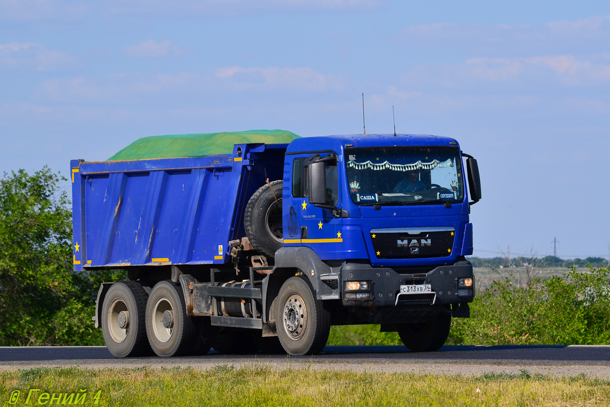Волгоградская область, № С 313 ХВ 34 — MAN TGS 40.390