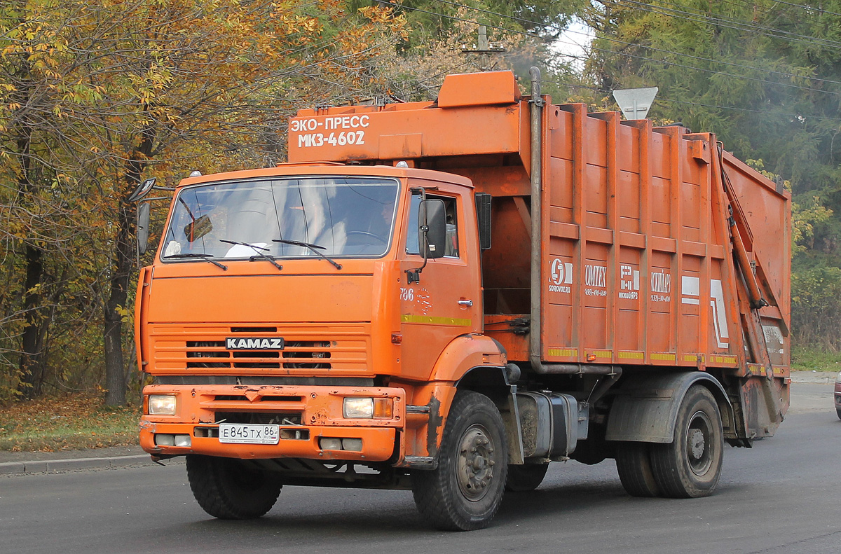 Свердловская область, № Е 845 ТХ 86 — КамАЗ-53605-62