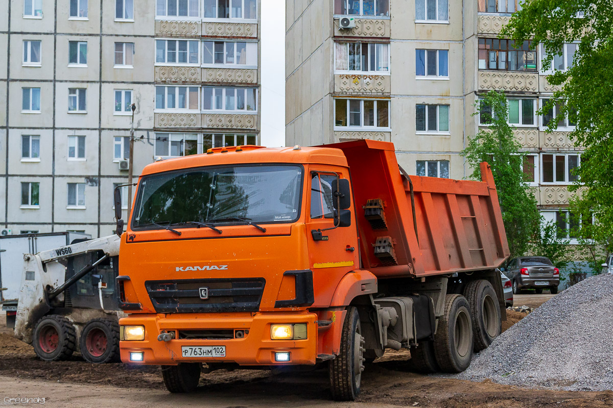 Башкортостан, № Р 763 НМ 102 — КамАЗ-65115-A4(23)