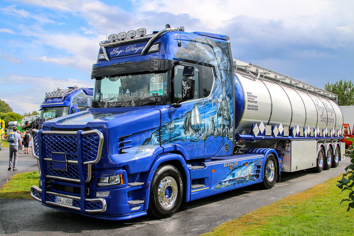 Германия, № DÜW-I 6500 — Scania ('2016) S650; Финляндия — Power Truck Show 2019