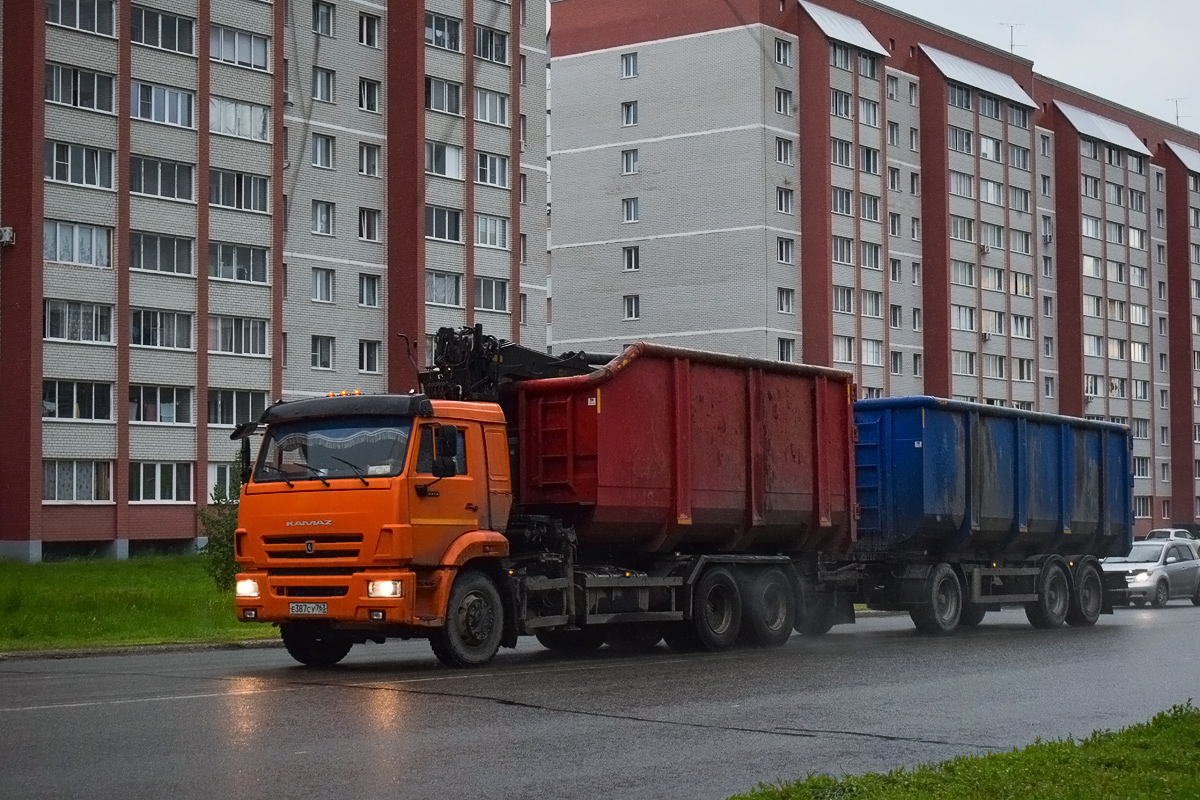 Новосибирская область, № Е 387 СУ 763 — КамАЗ-65115-A5(48)