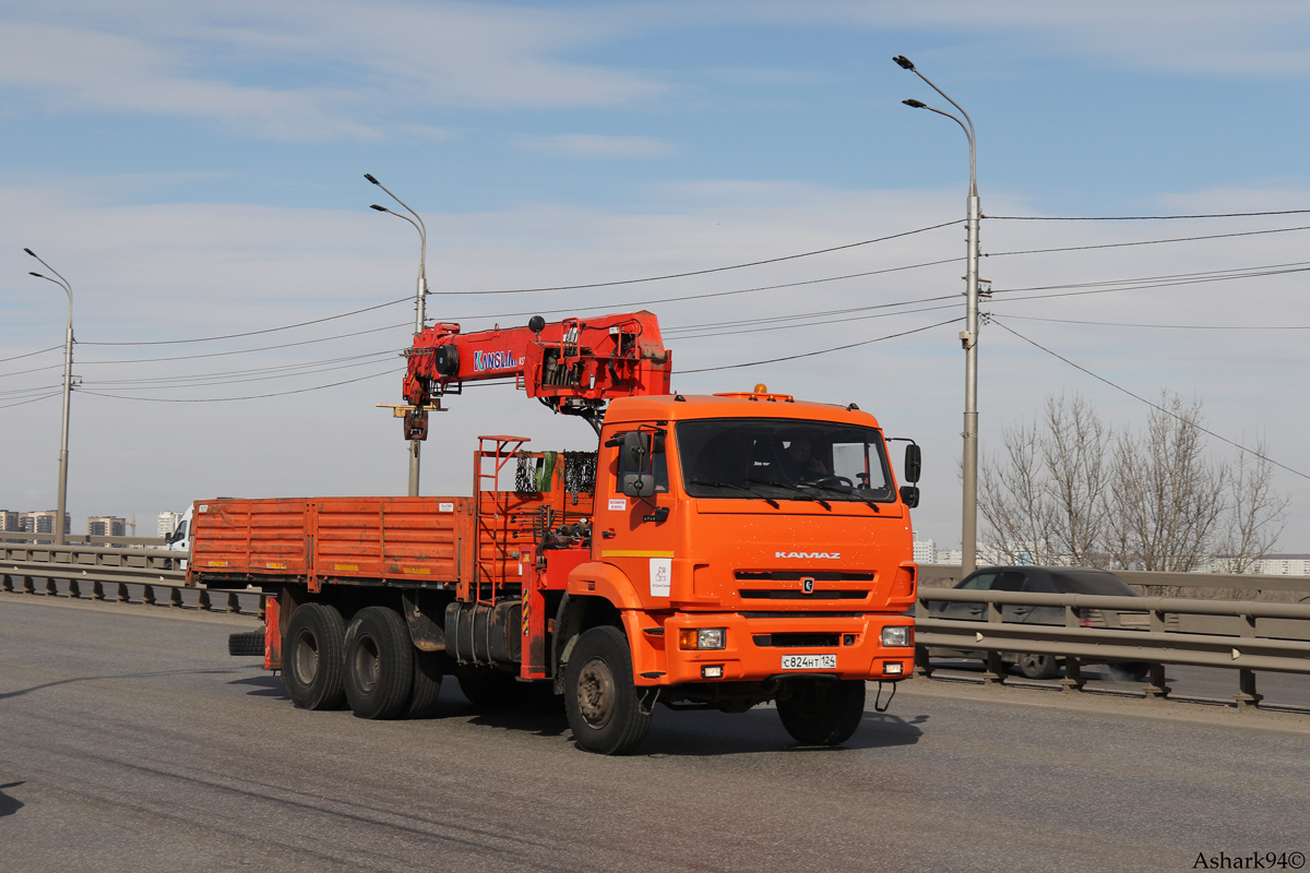 Красноярский край, № С 824 НТ 124 — КамАЗ-65111-46
