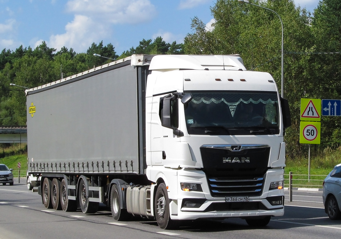 Липецкая область, № Р 366 ОМ 48 — MAN TGX ('2020) 18.480
