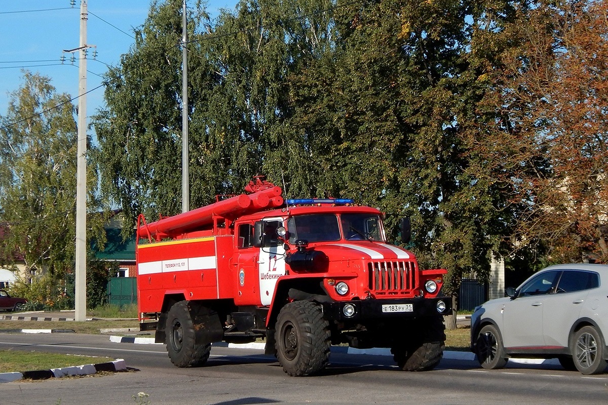 Белгородская область, № Е 183 РУ 31 — Урал-43206