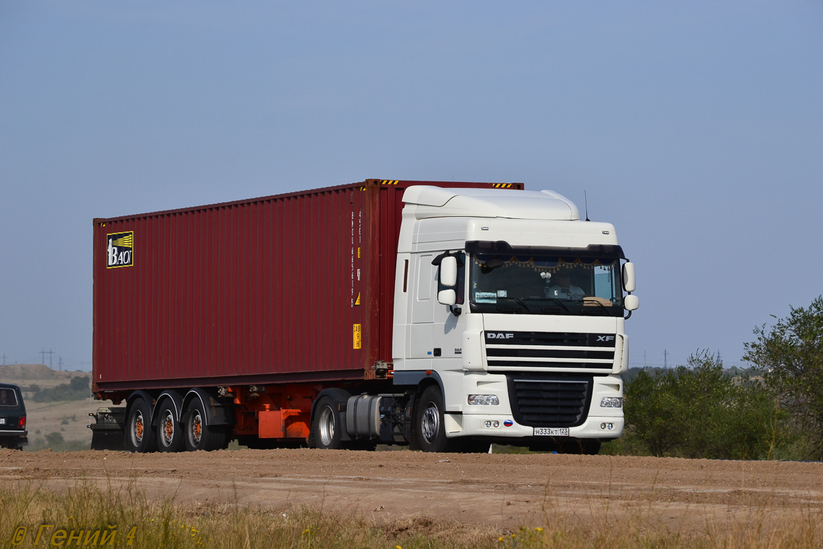 Краснодарский край, № Н 333 КТ 123 — DAF XF105 FT