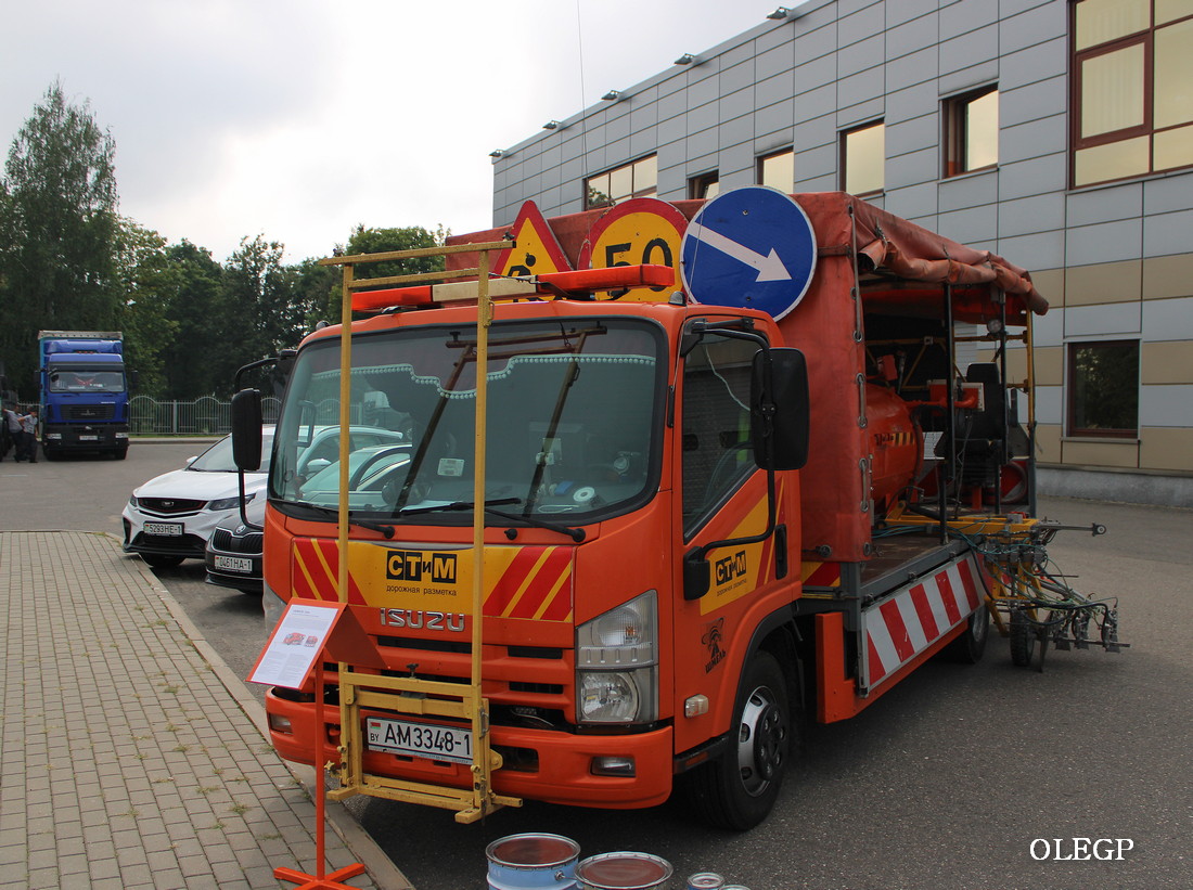 Брестская область, № АМ 3348-1 — Isuzu Elf (общая модель); Витебская область — Семинар по эксплуатации республиканских автомобильных дорог 2024