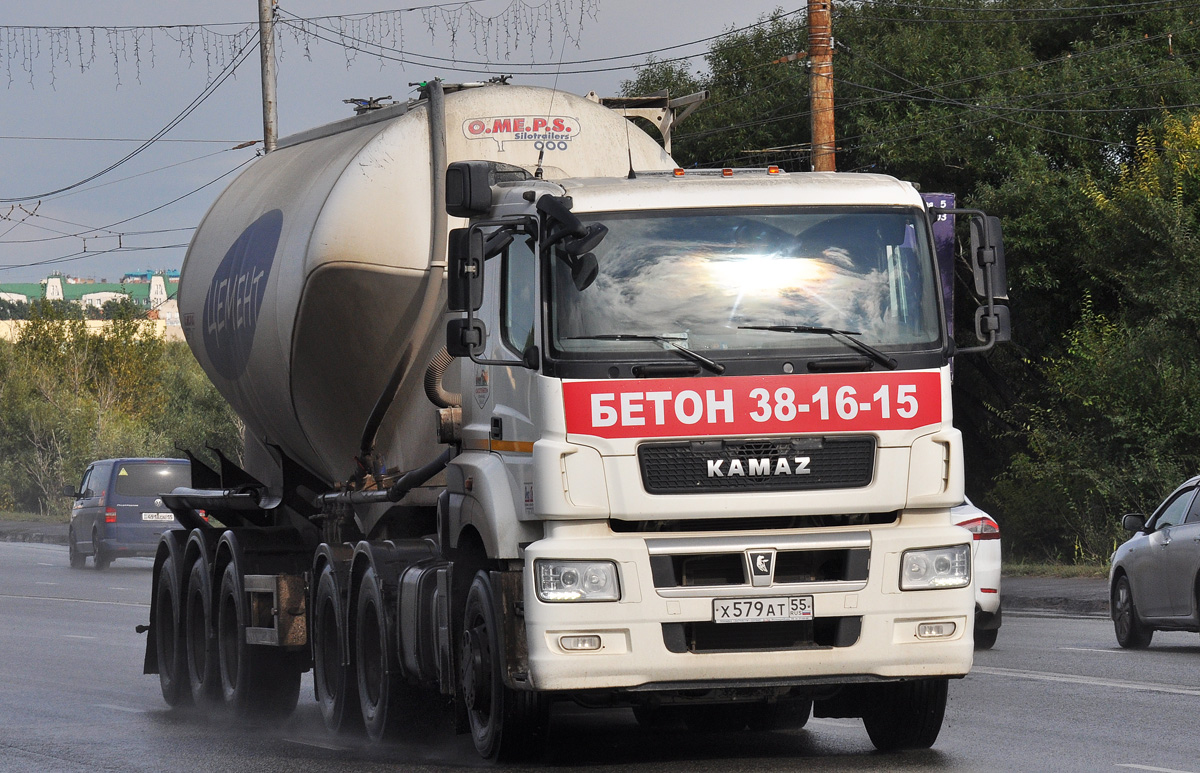Омская область, № Х 579 АТ 55 — КамАЗ-65206-T5(68)