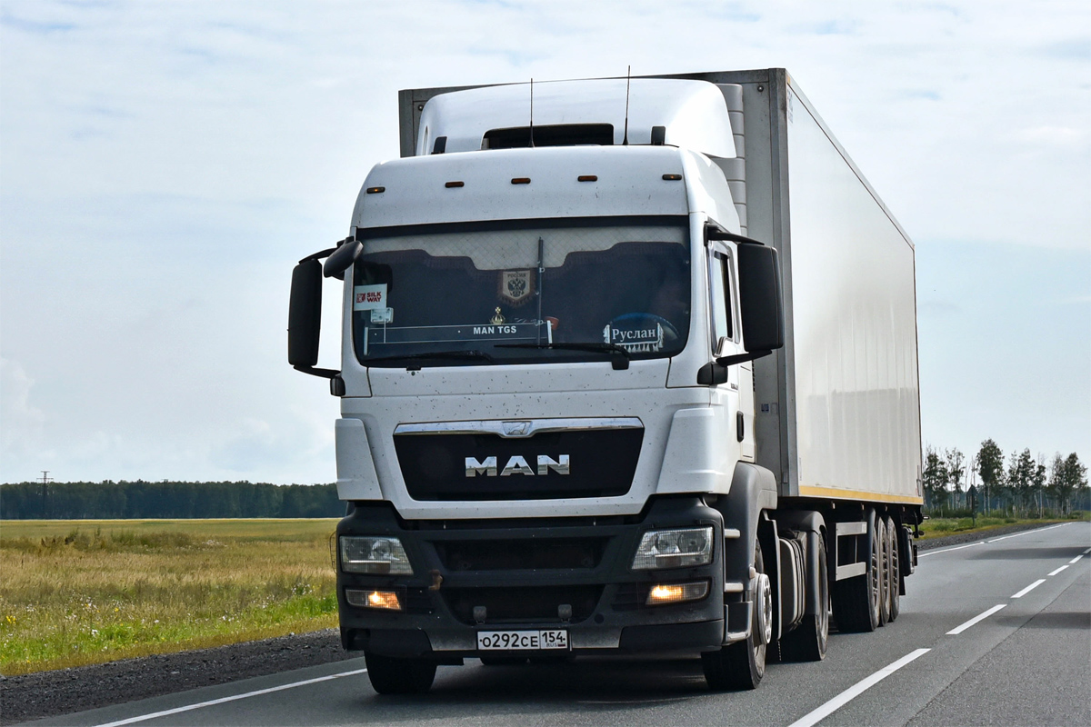 Новосибирская область, № О 292 СЕ 154 — MAN TGS (общая модель)
