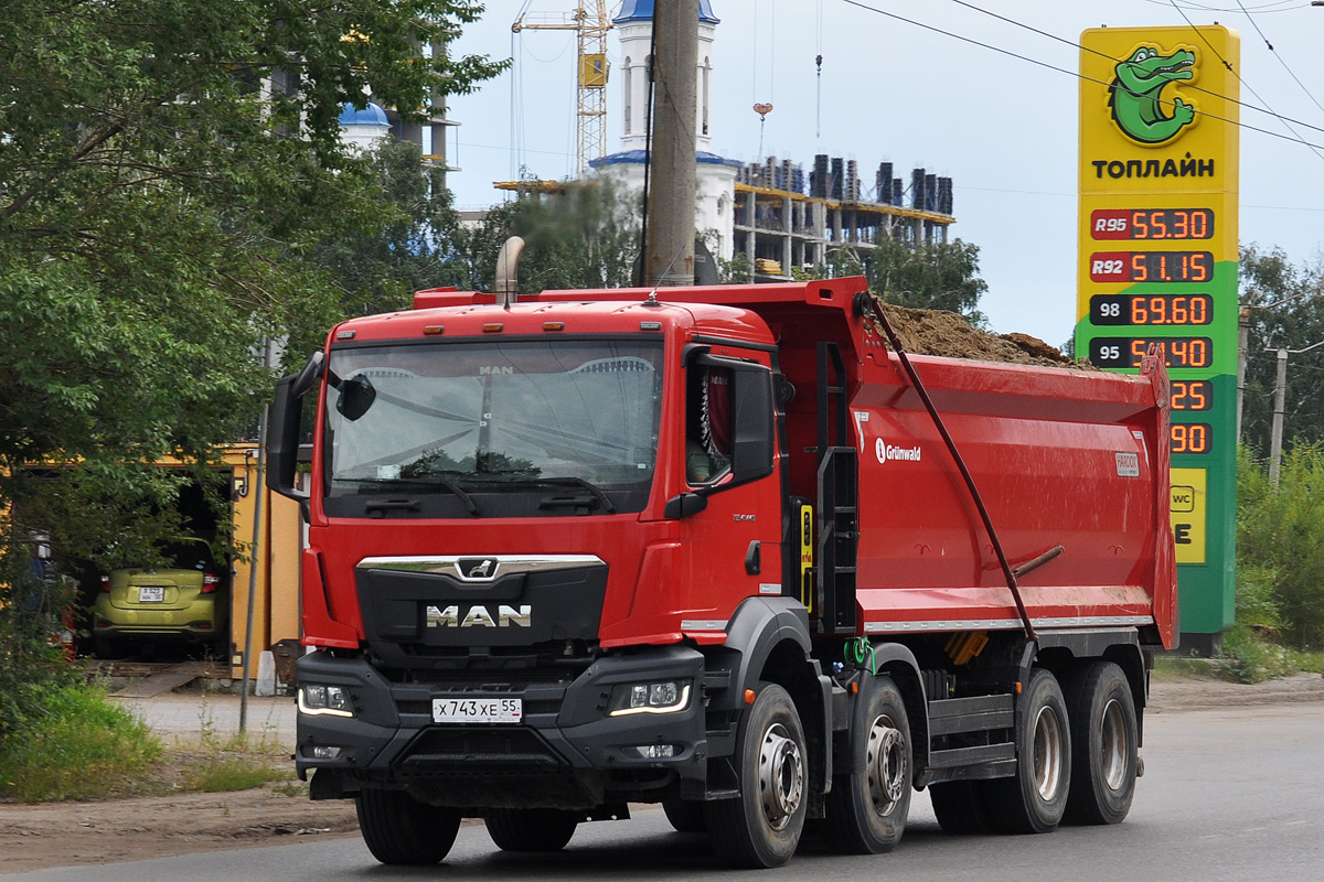 Омская область, № Х 743 ХЕ 55 — MAN TGS ('2020) 41.440