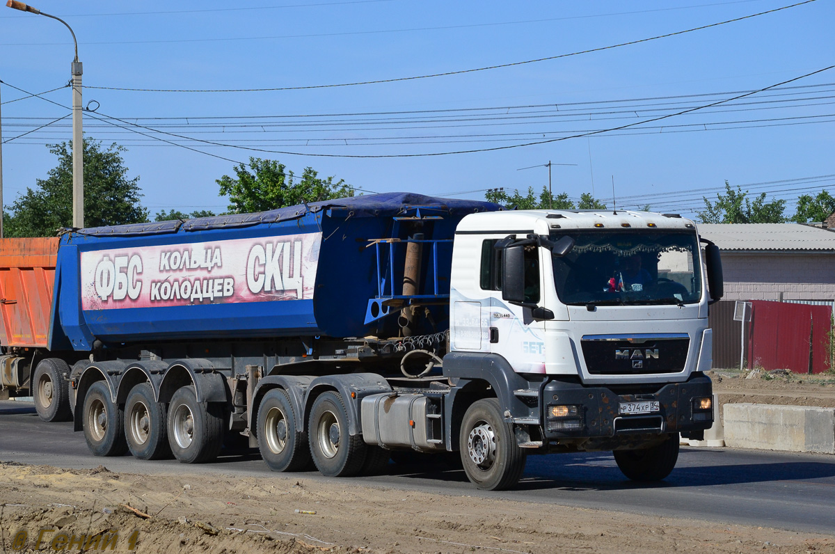 Волгоградская область, № Р 374 ХР 34 — MAN TGS 33.440