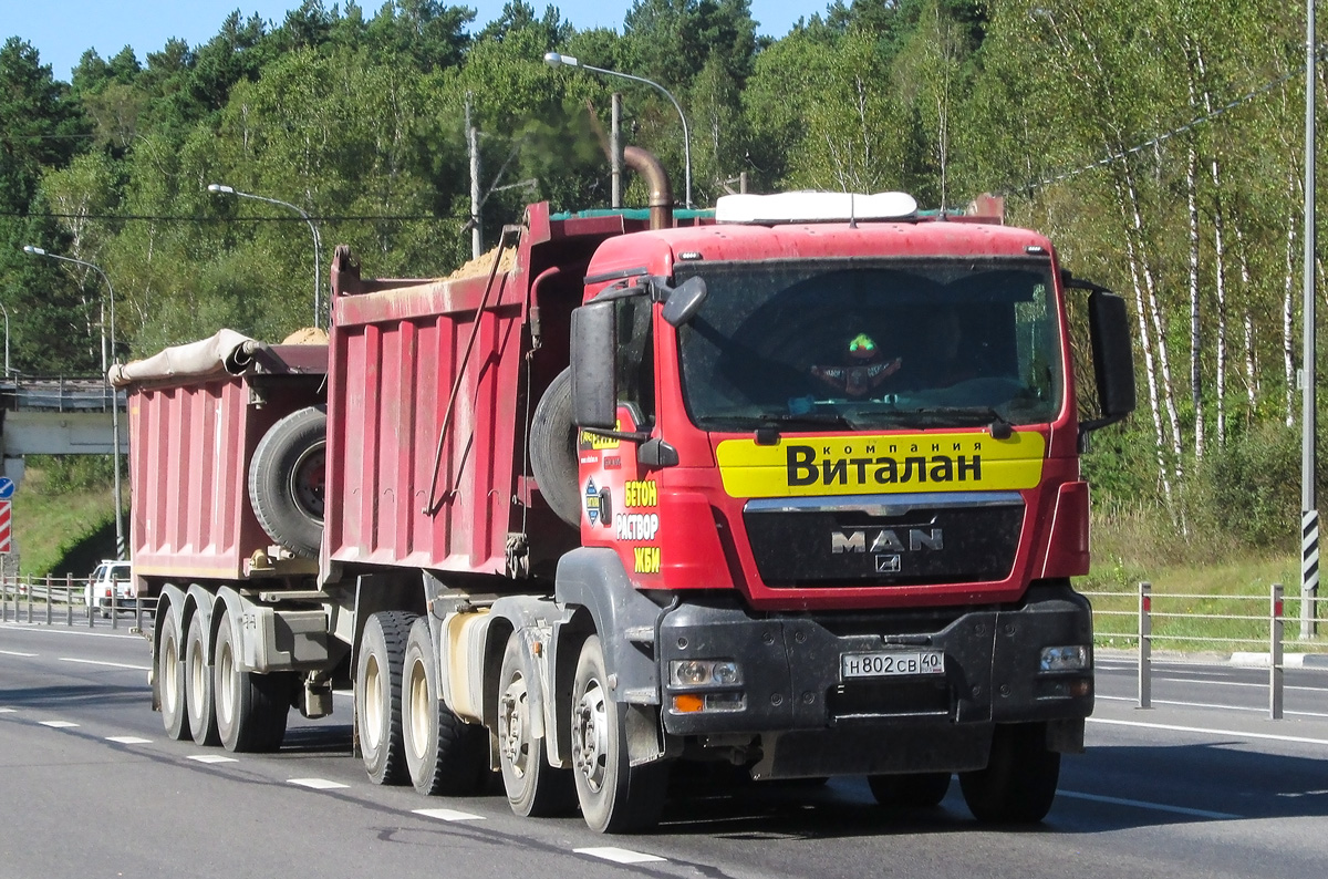 Калужская область, № Н 802 СВ 40 — MAN TGS 41.400