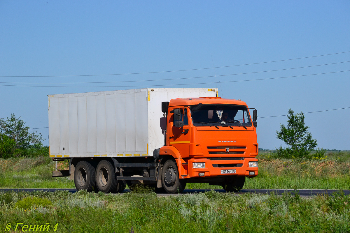 Волгоградская область, № М 593 ММ 134 — КамАЗ-65115-A4(23)