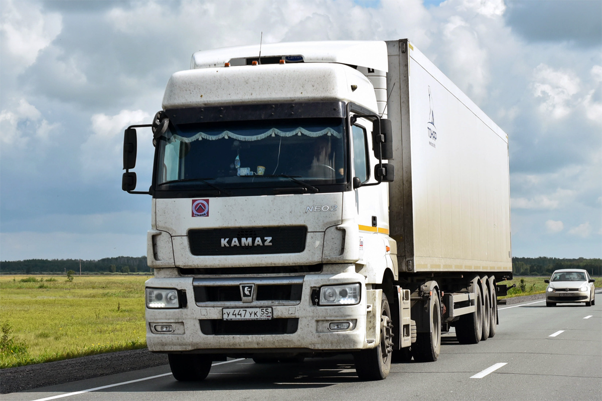 Омская область, № У 447 УК 55 — КамАЗ-5490-S5(87)