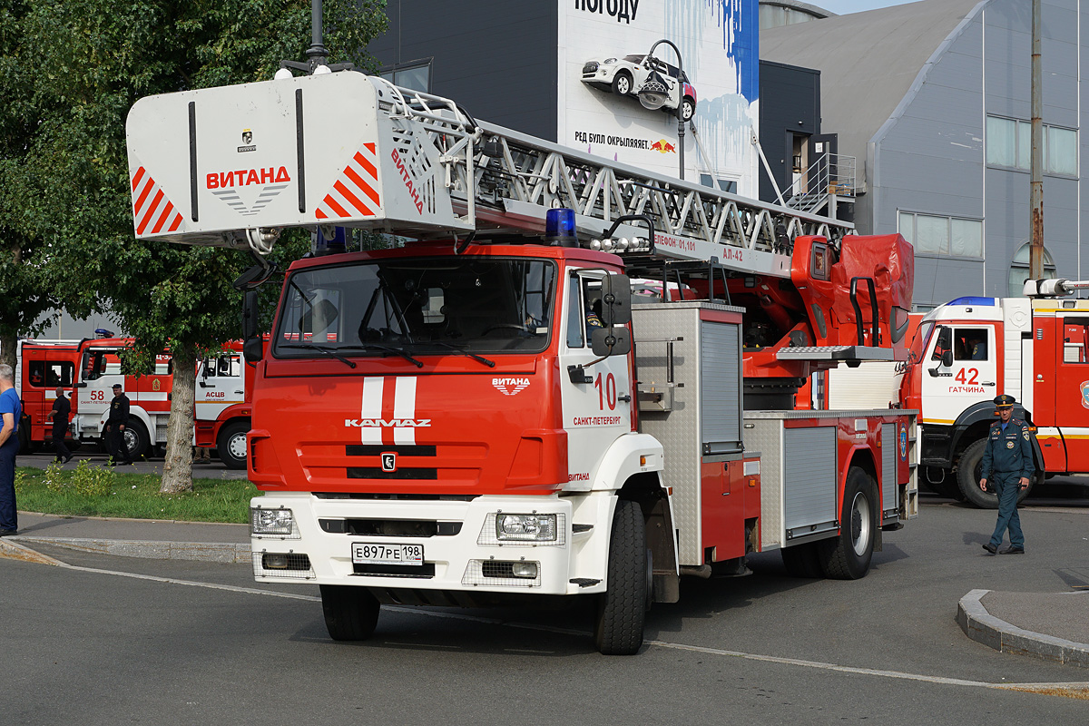 Санкт-Петербург, № Е 897 РЕ 198 — КамАЗ-53605-A5(48); Санкт-Петербург — Финал соревнований по скоростному маневрированию на пожарных автомобилях "Трасса-01", 14.09.2024