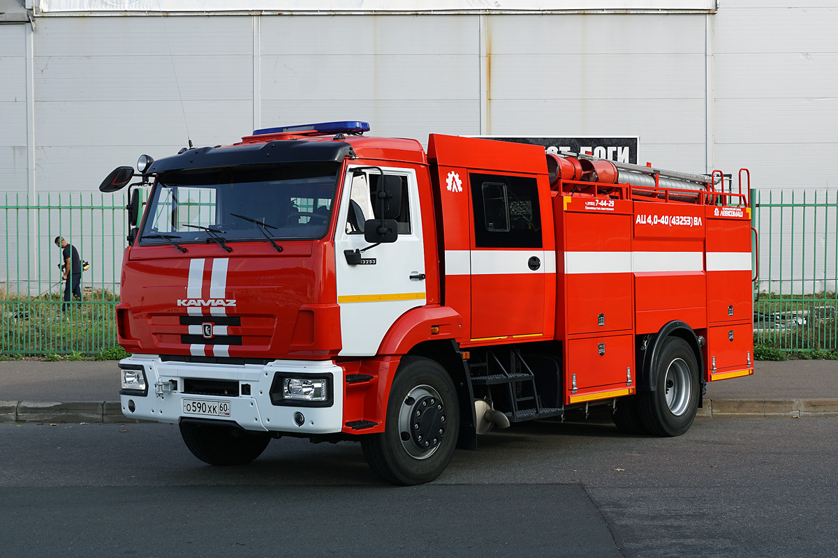 Псковская область, № О 590 ХК 60 — КамАЗ-43253-G5(69); Санкт-Петербург — Финал соревнований по скоростному маневрированию на пожарных автомобилях "Трасса-01", 14.09.2024