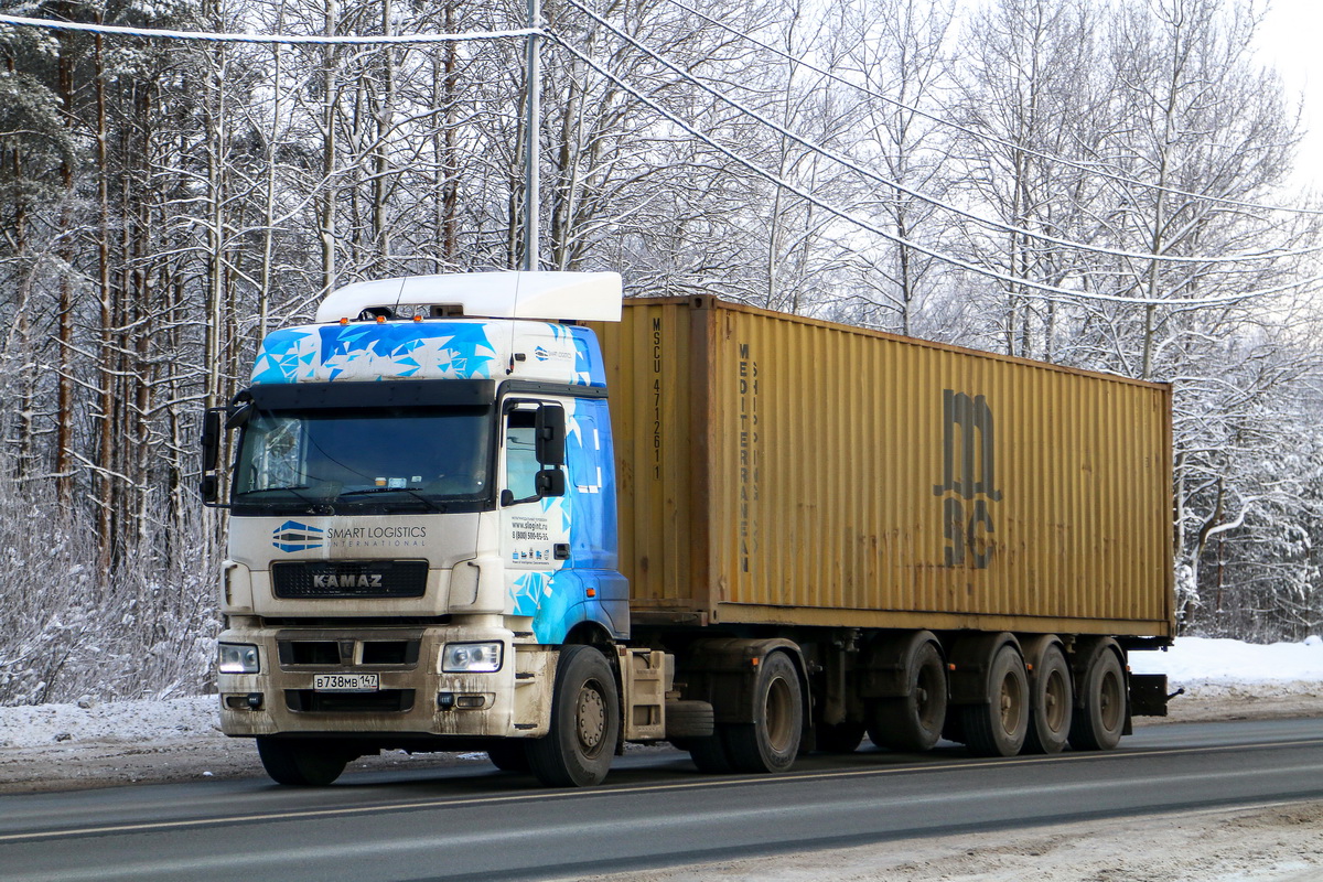 Ленинградская область, № В 738 МВ 147 — КамАЗ-5490-S5(87)