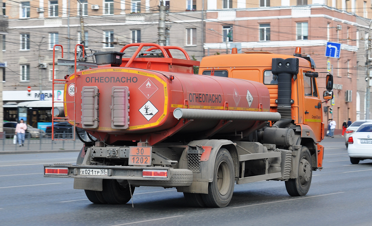 Омская область, № Х 021 ТР 55 — КамАЗ-43253-G5(69)