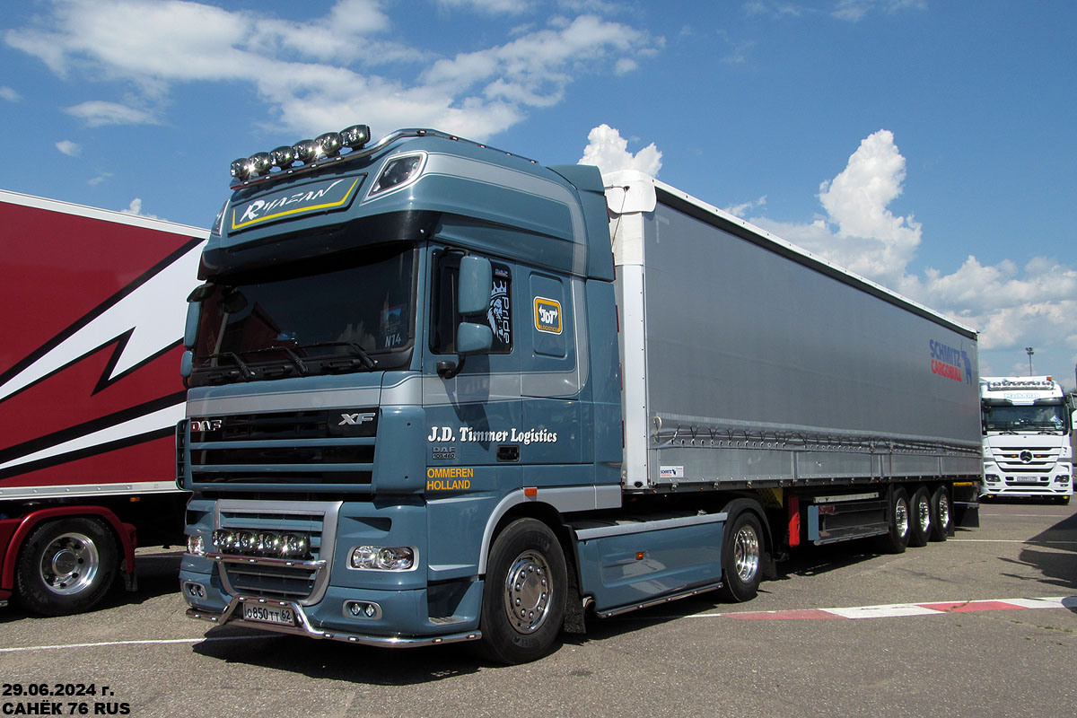 Рязанская область, № О 850 ТТ 62 — DAF XF105 FT; Московская область — Фестиваль TruckDay 2024