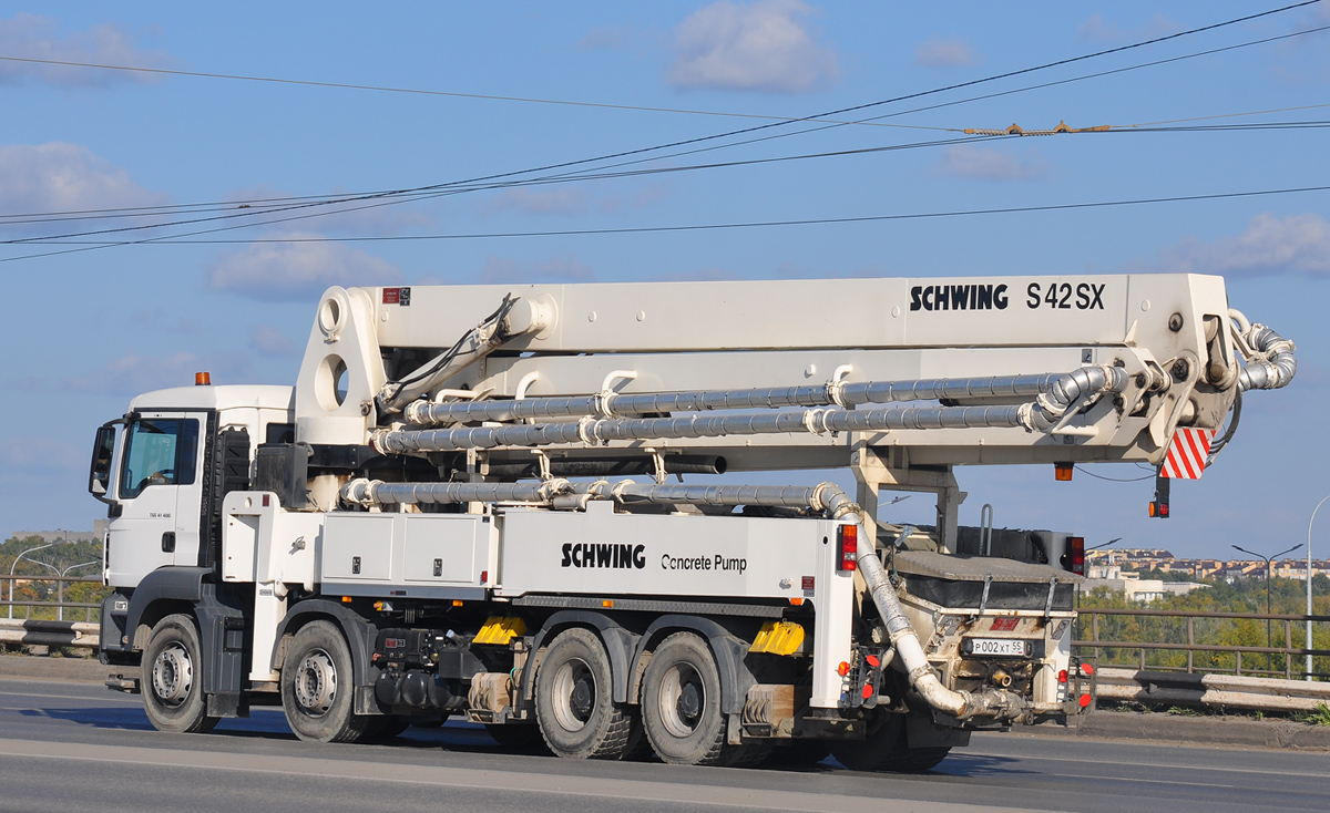 Омская область, № Р 002 ХТ 55 — MAN TGS 41.400