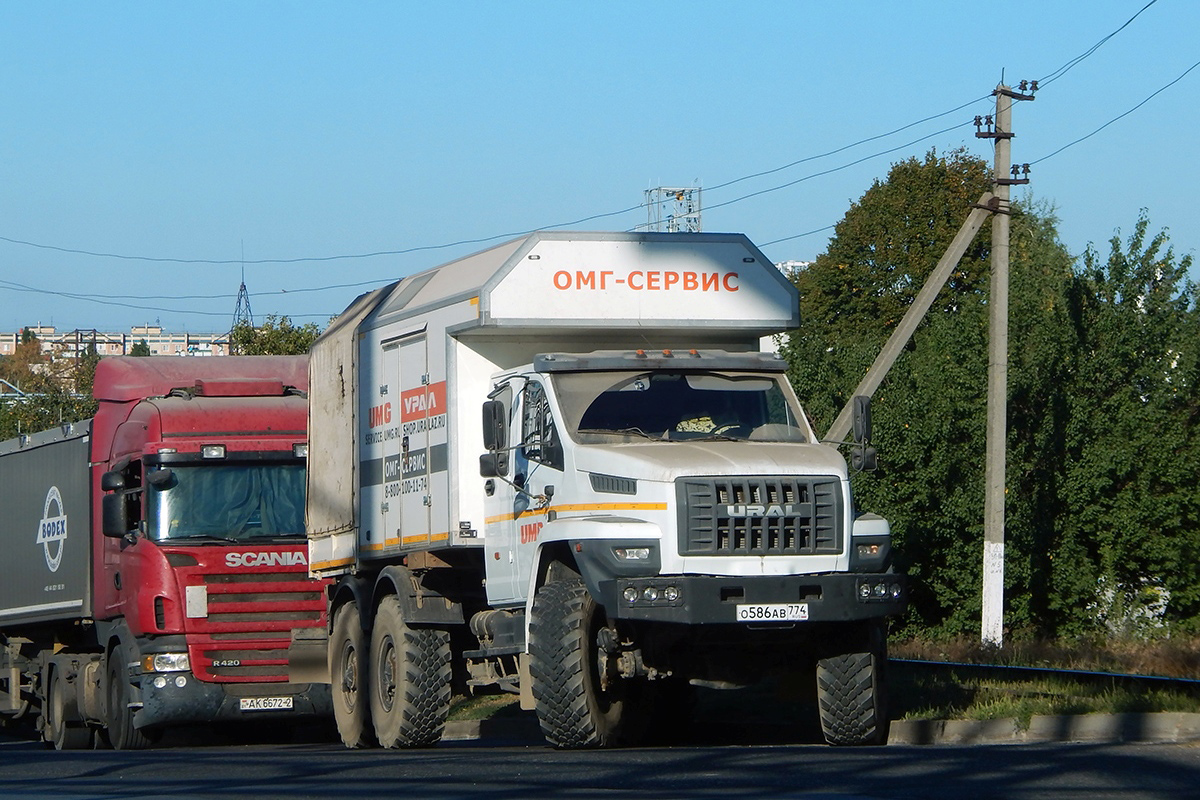 Челябинская область, № О 586 АВ 774 — Урал NEXT 4320-74