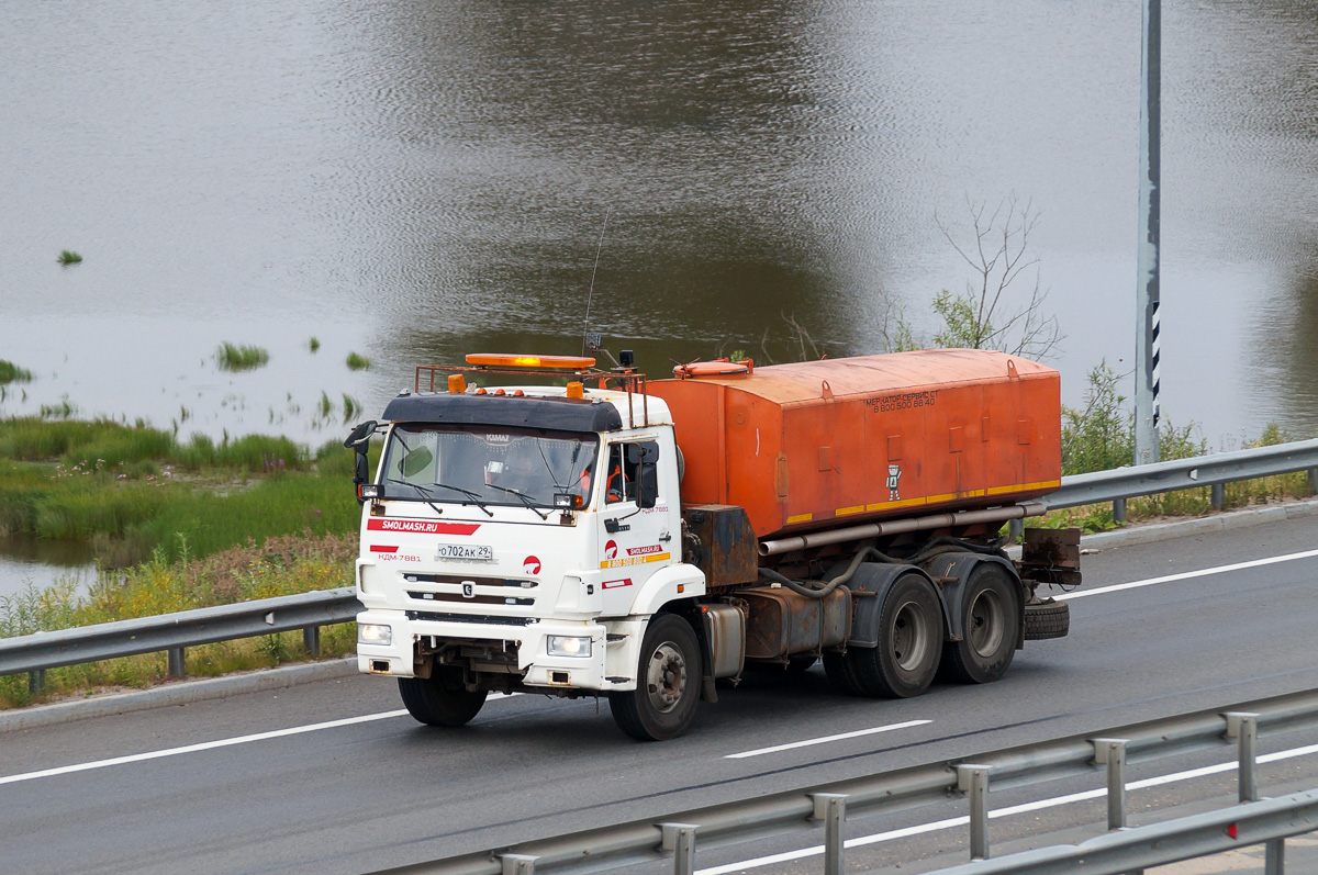 Архангельская область, № О 702 АК 29 — КамАЗ-65115-L4(19)