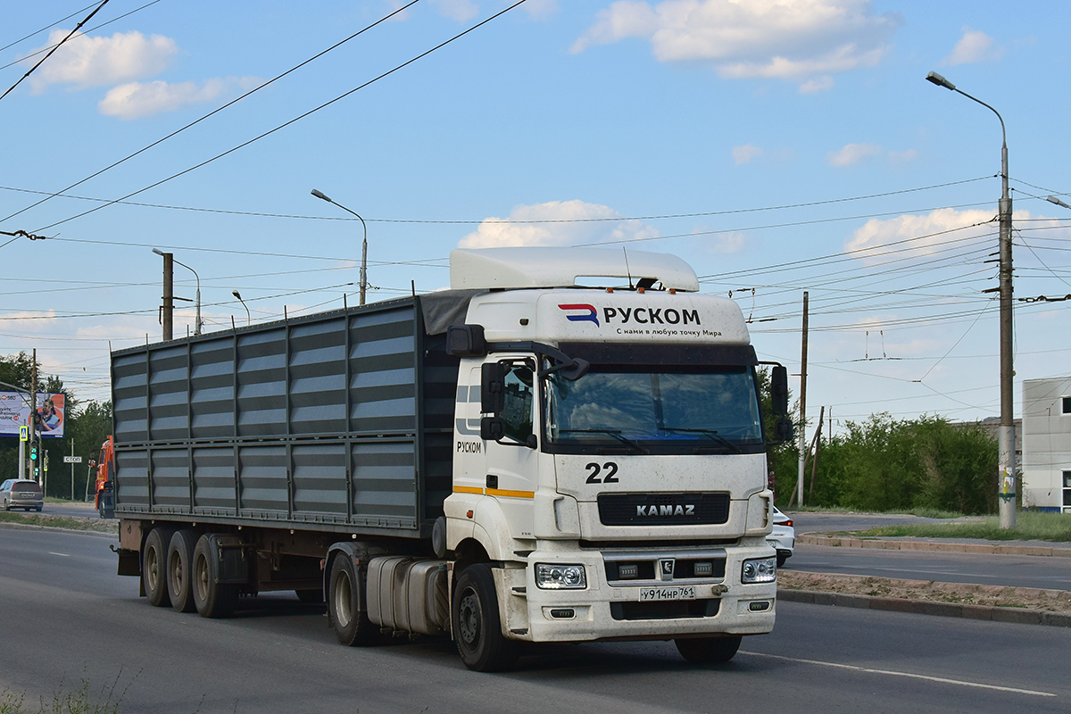 Ростовская область, № У 914 НР 761 — КамАЗ-5490-S5(87)