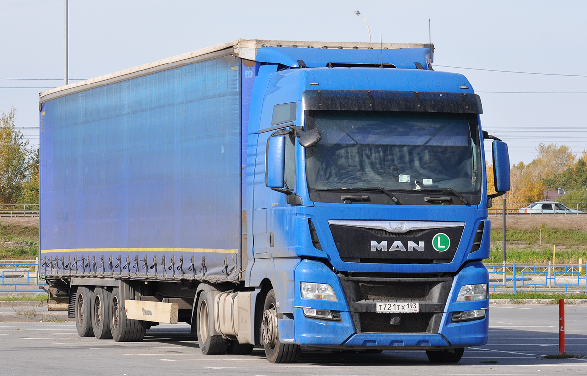 Краснодарский край, № Т 721 ТХ 193 — MAN TGX ('2012) (Общая модель)