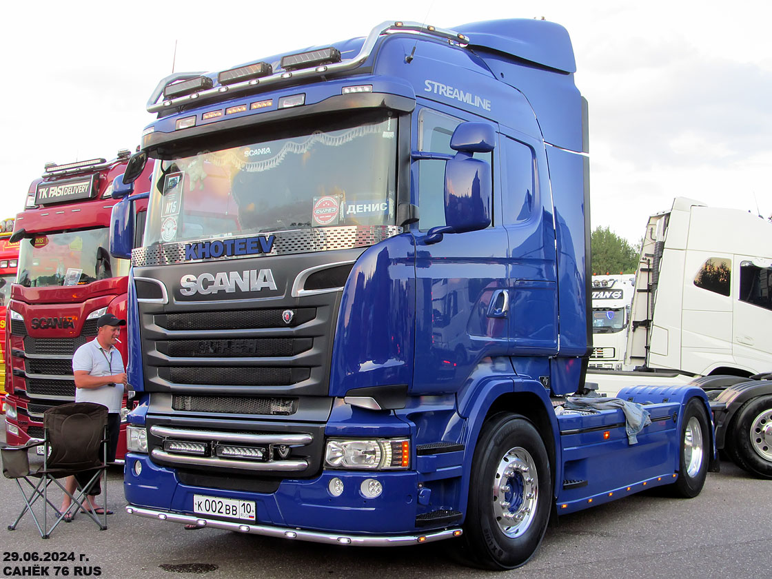 Карелия, № К 002 ВВ 10 — Scania ('2013) R500; Московская область — Фестиваль TruckDay 2024
