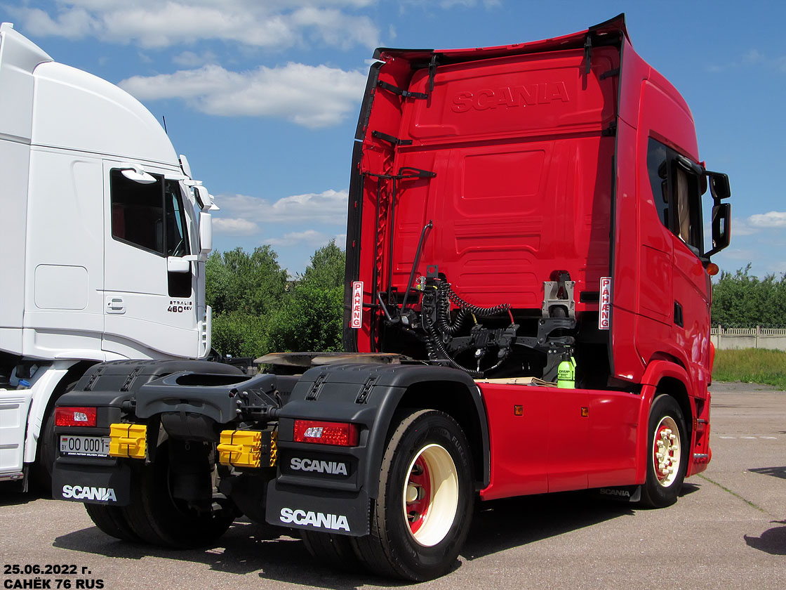 Гродненская область, № ОО 0001-4 — Scania ('2016) S450; Московская область — Фестиваль Truckfest 2022