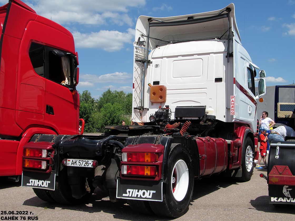 Витебская область, № АК 5726-2 — Scania ('1996) R114L; Московская область — Фестиваль Truckfest 2022