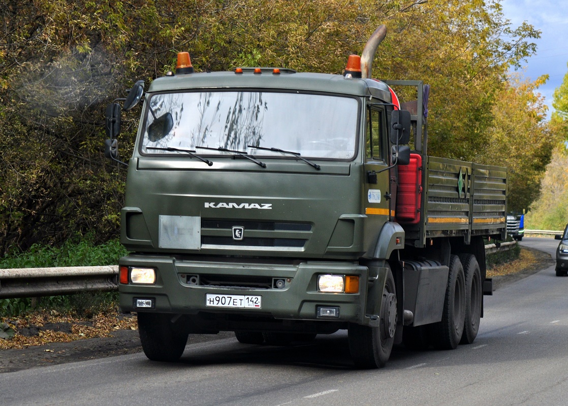 Кемеровская область, № Н 907 ЕТ 142 — КамАЗ-65117-A4(23)