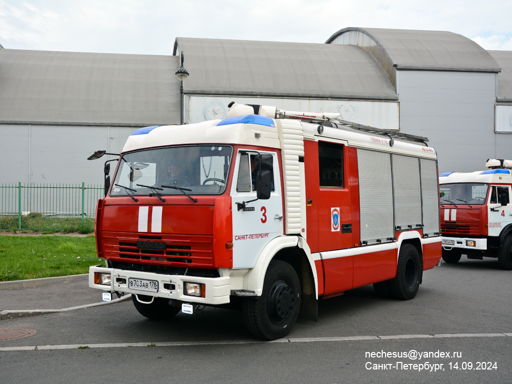 Санкт-Петербург, № В 703 АВ 178 — КамАЗ-43253-A3(96); Санкт-Петербург — Финал соревнований по скоростному маневрированию на пожарных автомобилях "Трасса-01", 14.09.2024